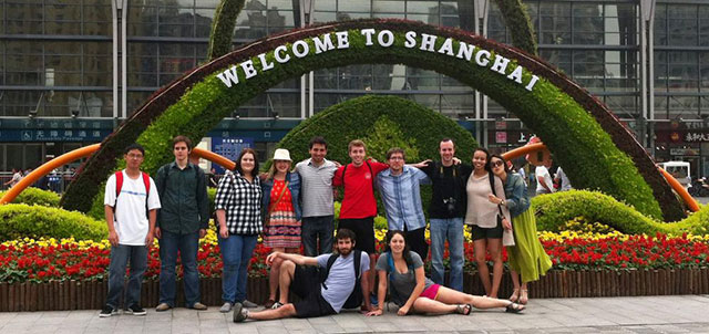 Photo of a group of students in China on Education Abroad trip