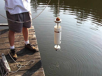Photo of taking a water sample
