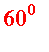 60^0