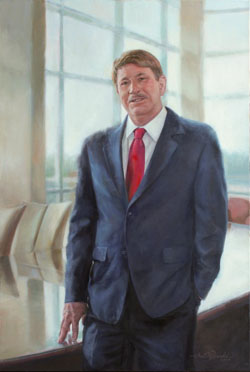 Richard Sowell, Retired Dean of the WellStar College of Health and Human Services, Kennesaw State University (Painting by Shane McDonald, 2014)