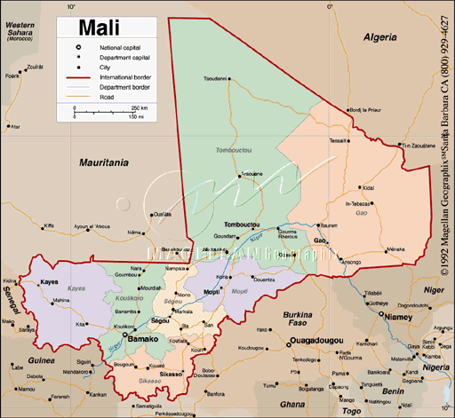 Map of Mali 1