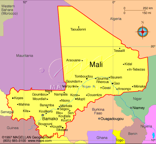 Map of Mali 2