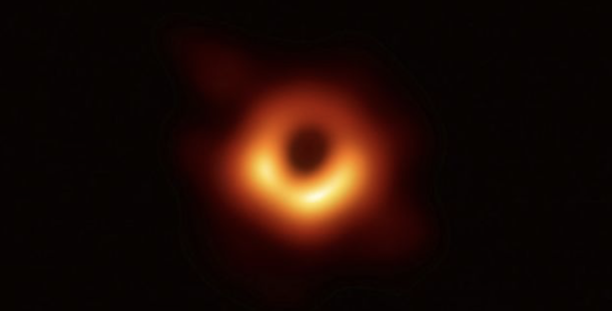 Actual image of the black hole at the center of M87 