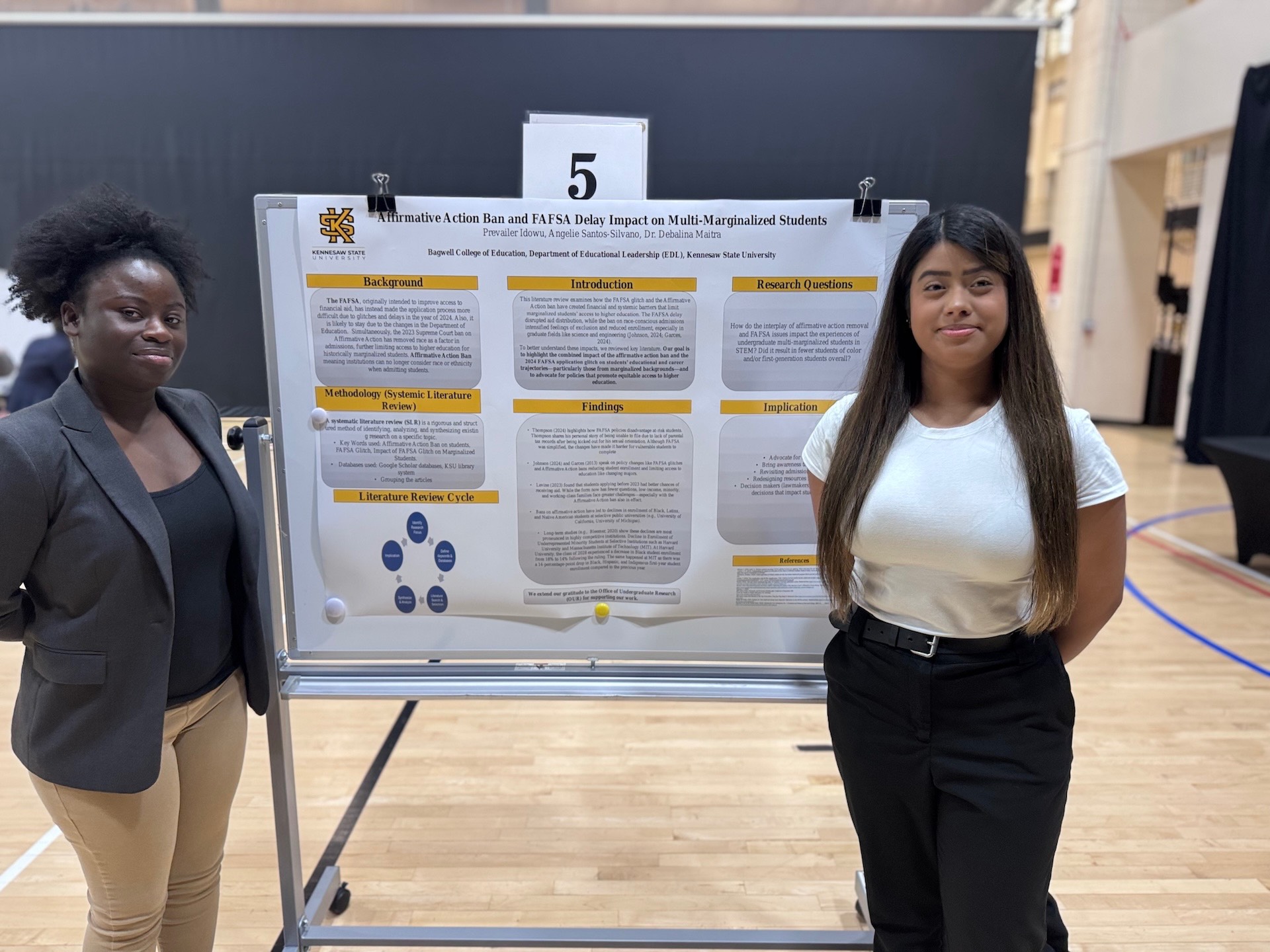 First Year Scholars presenting their work at OUR yearly symposium 