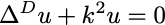 Fractal Helmholtz equation