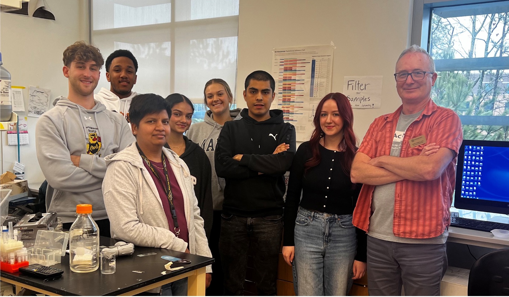 Photograph of the Hudson lab members