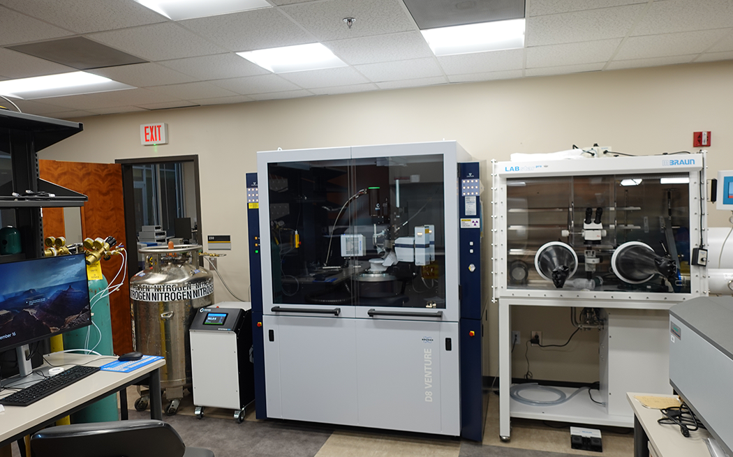 Single-crystal Diffractometer and Glovebox