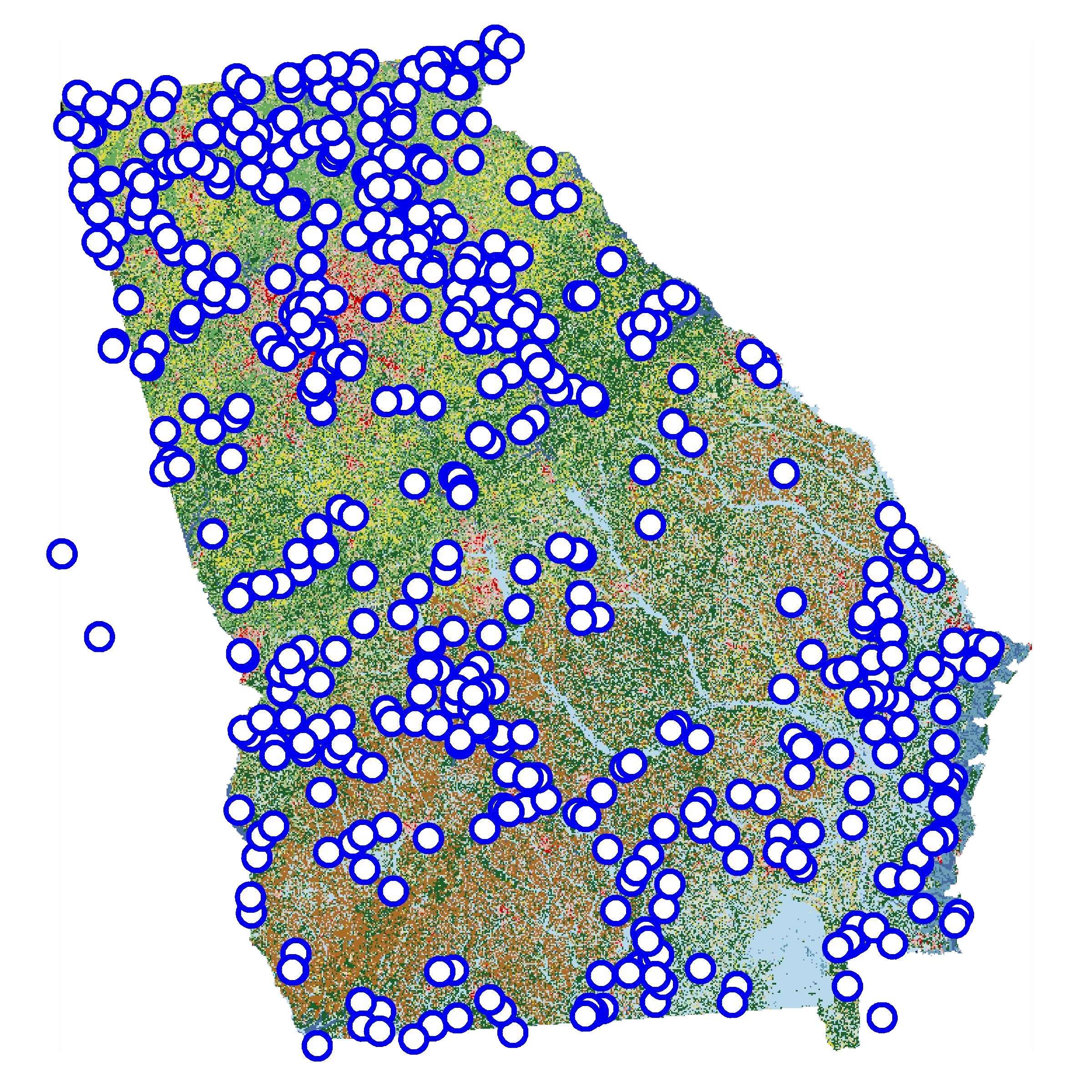 Stream samples in Georgia