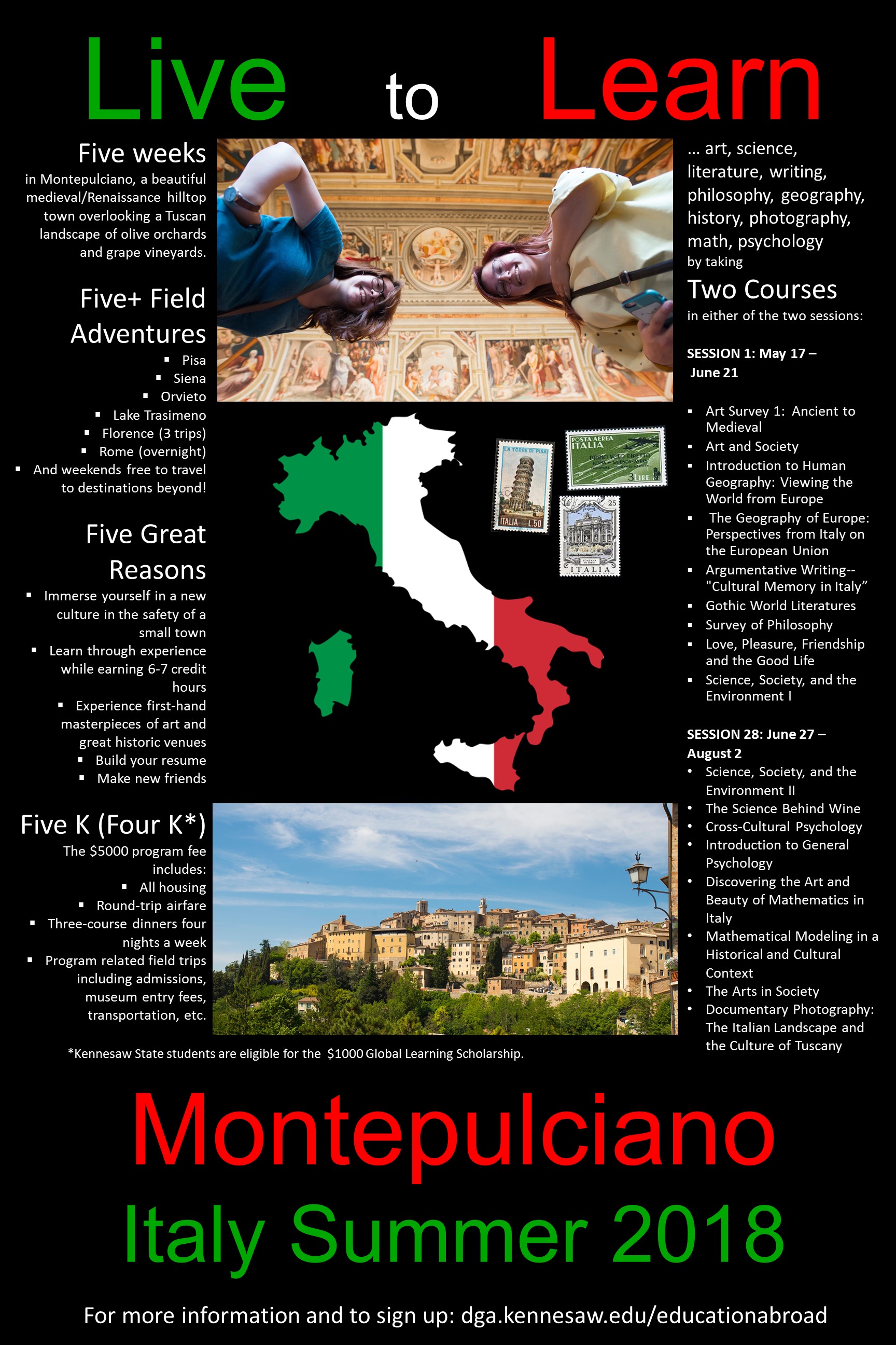 Montepulciano Italy Summer 2018 Poster