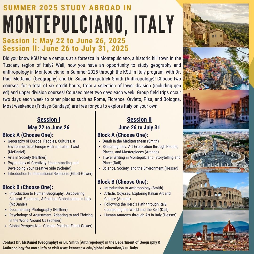 Geography and Anthropology Italy Study Abroad Summer 2025 Detailed