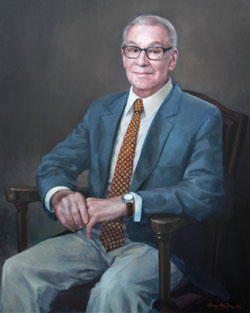 Bernard Z. Zuckerman, Benefactor of the Zuckerman Museum of Art, Kennesaw State University (painting by Shane McDonald, 2013)